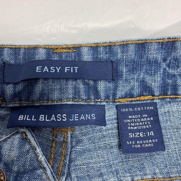 WOMEN’S Bill Blass Jeans Blue Easy Fit Size 14 - Picture 9 of 9